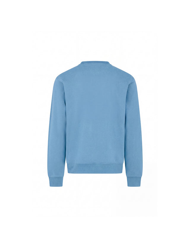 CHECK SHOULDER CREWNECK FLEECE