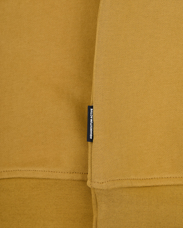 CHECK SHOULDER CREWNECK FLEECE