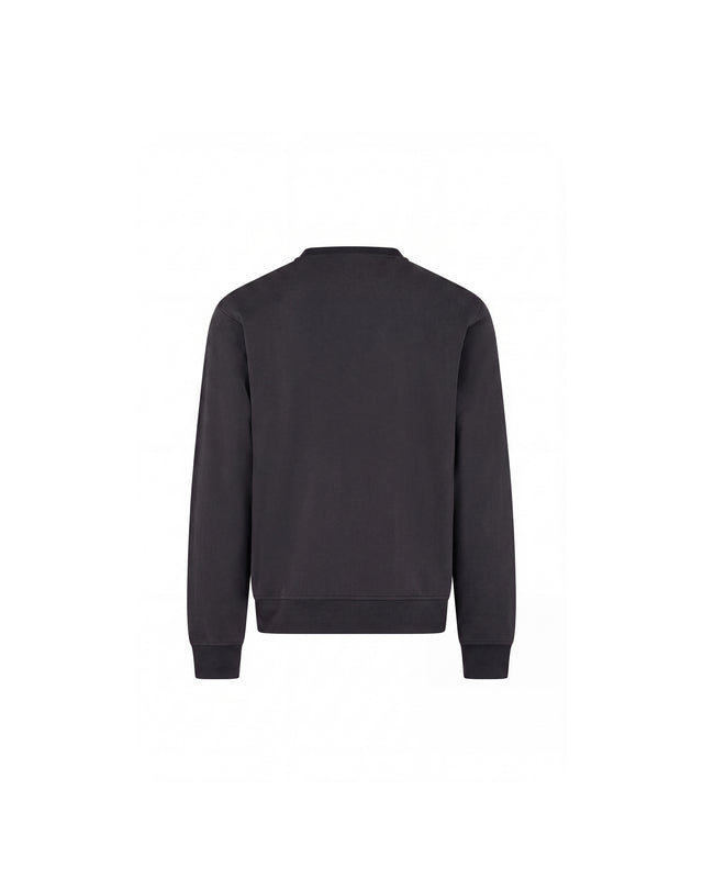 CHECK SHOULDER CREWNECK FLEECE