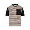 CHECK PANEL POCKET T-SHIRT
