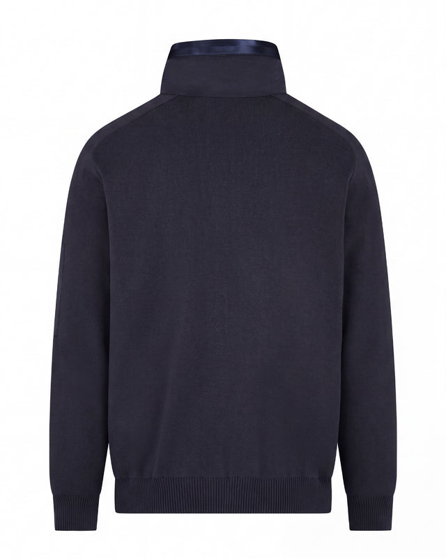 COTTON KNIT FZ SWEATER
