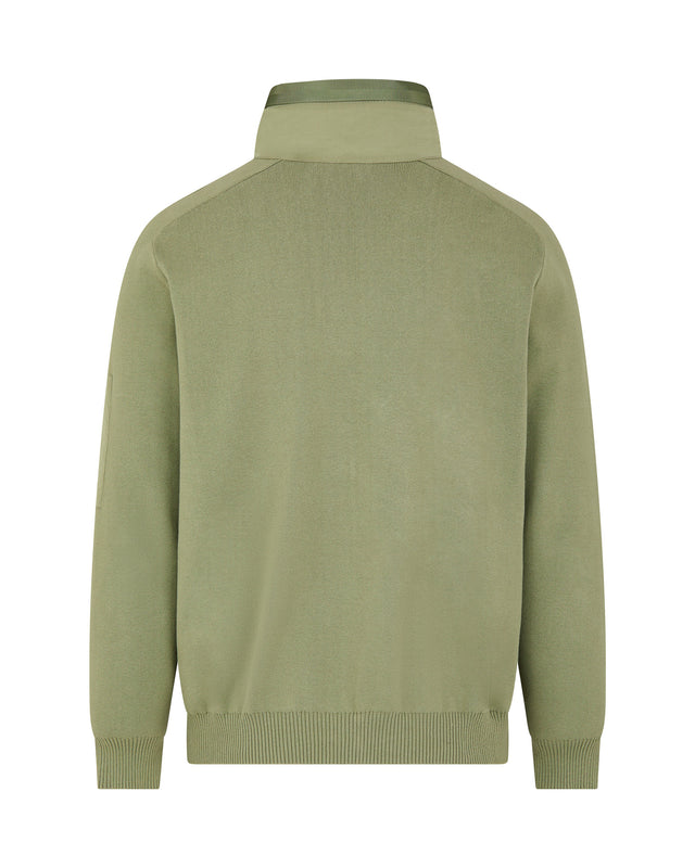 COTTON KNIT FZ SWEATER