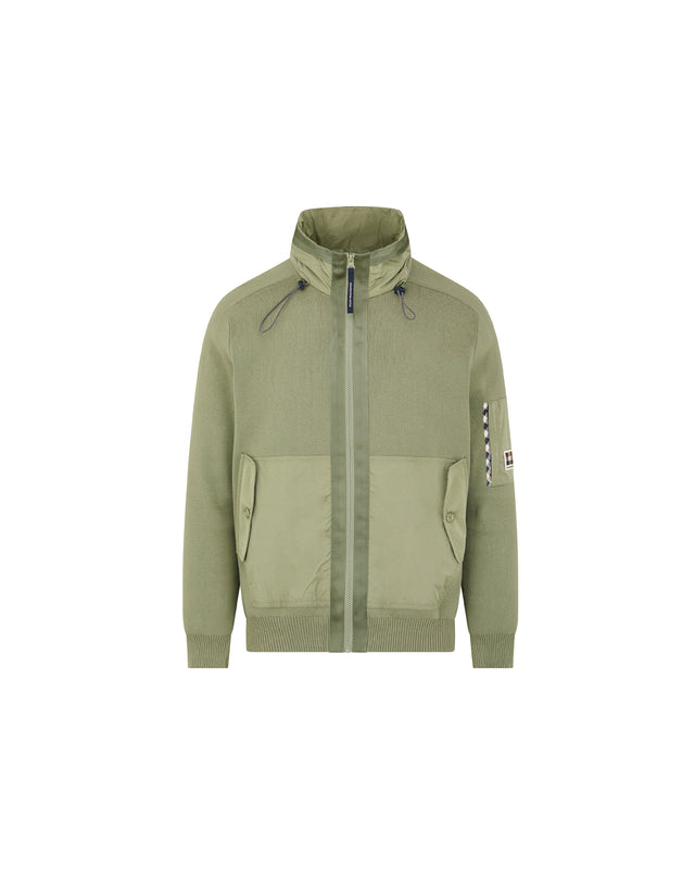 COTTON KNIT FZ SWEATER