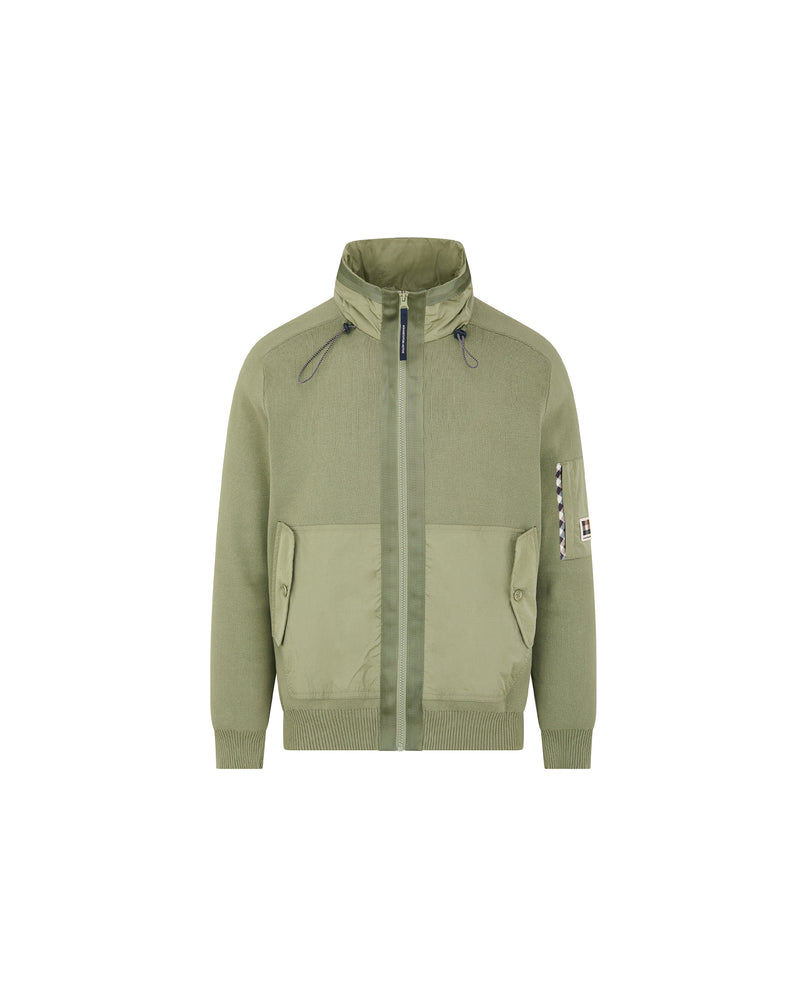 COTTON KNIT FZ SWEATER