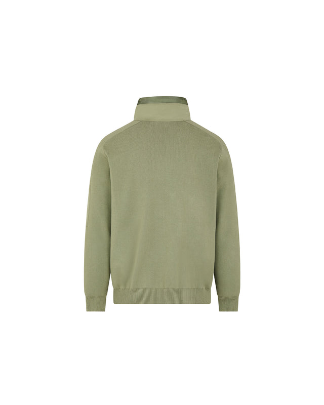 COTTON KNIT FZ SWEATER