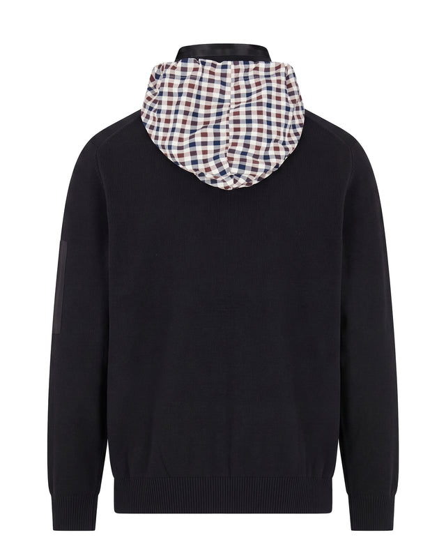 COTTON KNIT FZ SWEATER