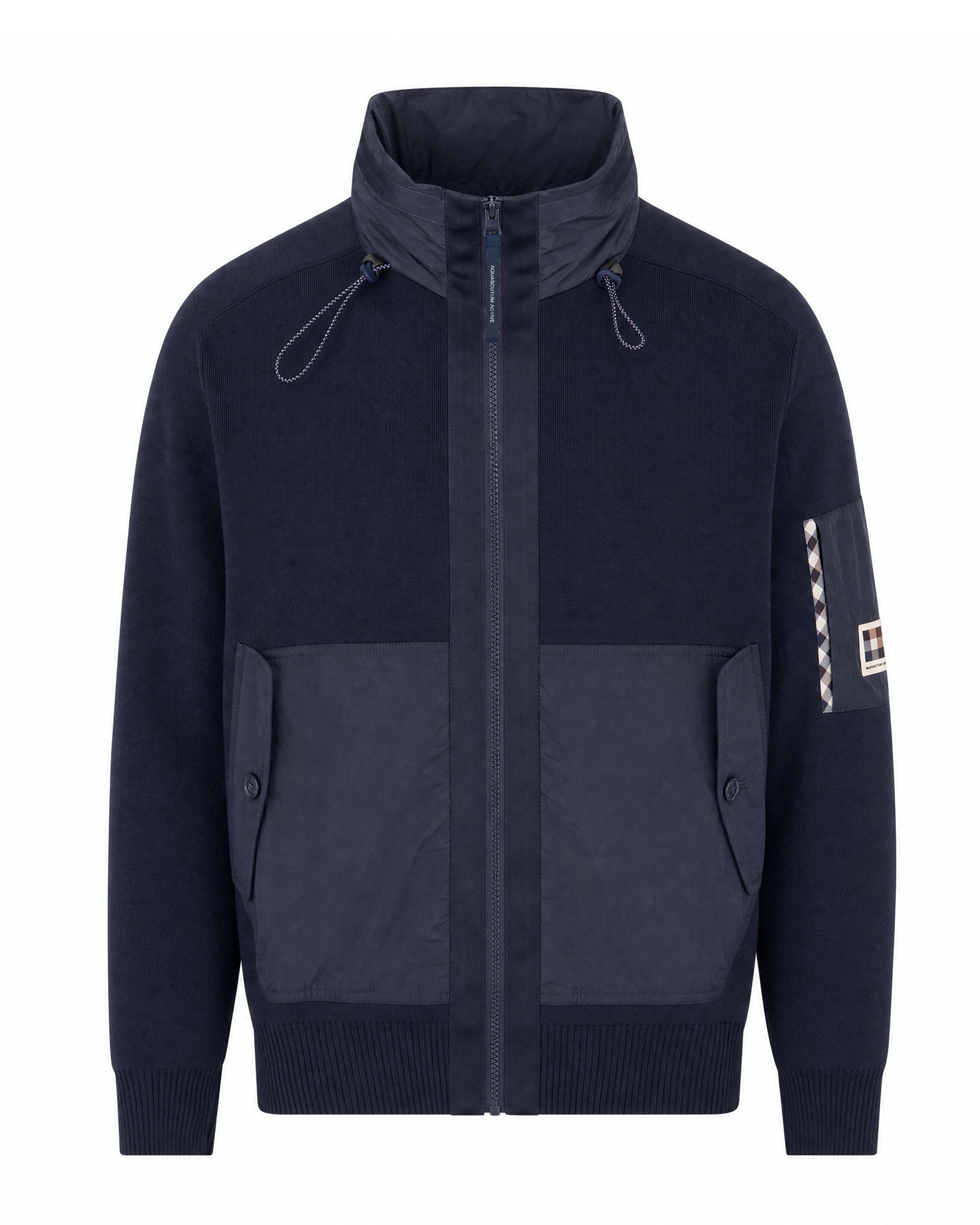 COTTON KNIT FZ SWEATER