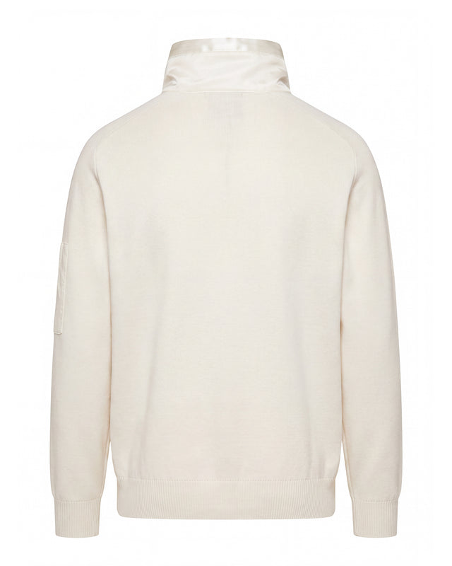 COTTON KNIT FZ SWEATER