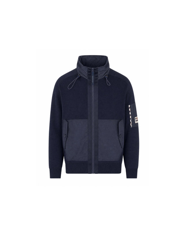 COTTON KNIT FZ SWEATER