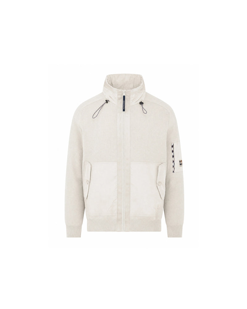 COTTON KNIT FZ SWEATER