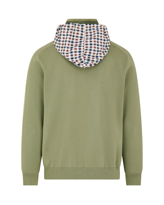 COTTON KNIT FZ SWEATER