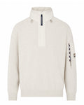 COTTON KNIT 1/4 ZIP SWEATER