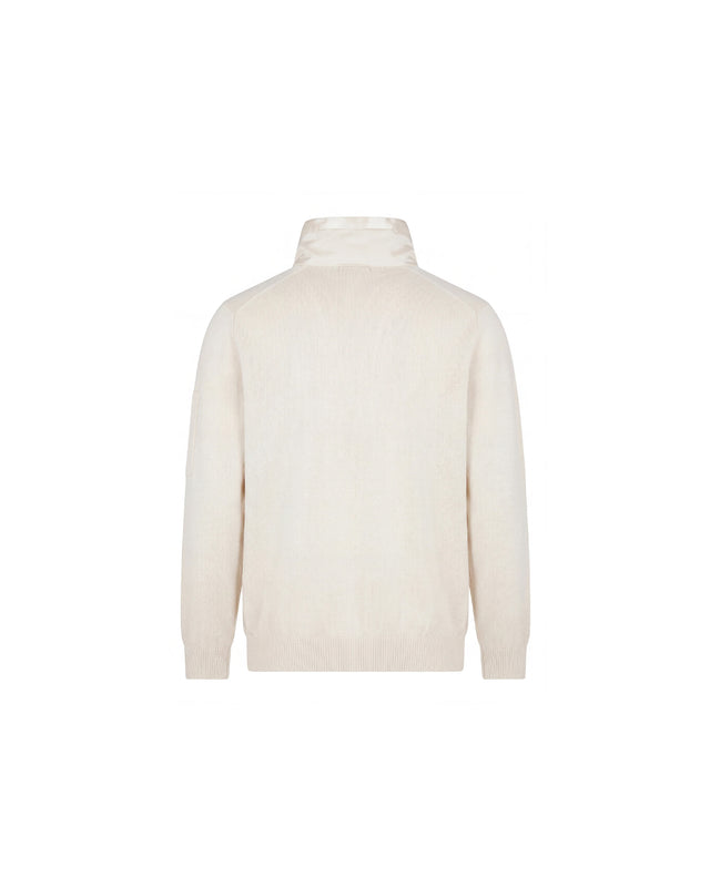COTTON KNIT 1/4 ZIP SWEATER