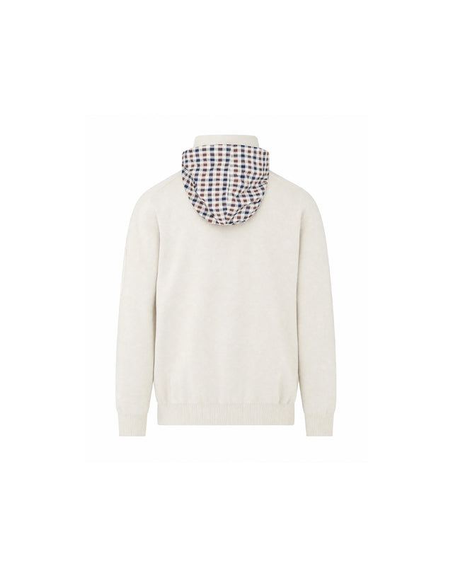 COTTON KNIT 1/4 ZIP SWEATER