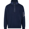 COTTON KNIT 1/4 ZIP SWEATER