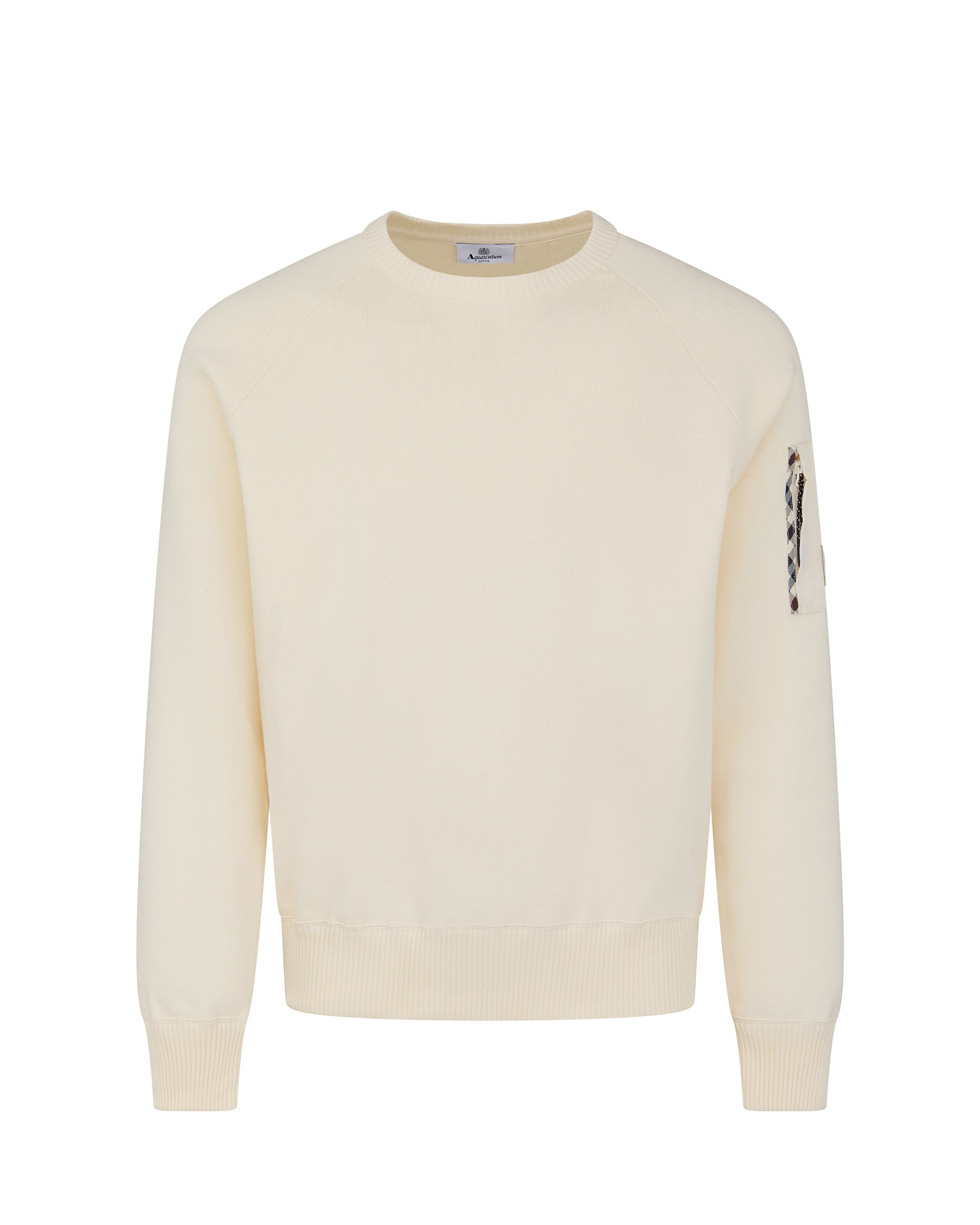 COTTON KNIT CREWNECK SWEATER