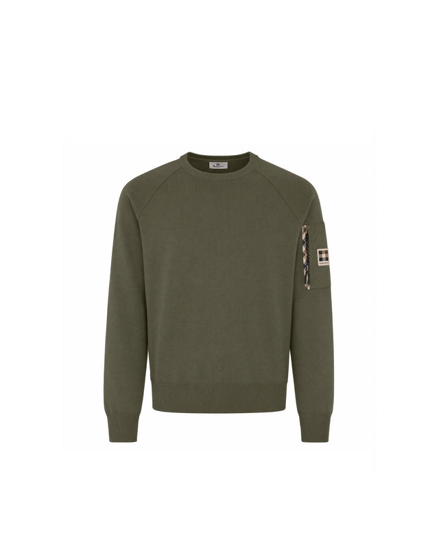 COTTON KNIT CREWNECK SWEATER