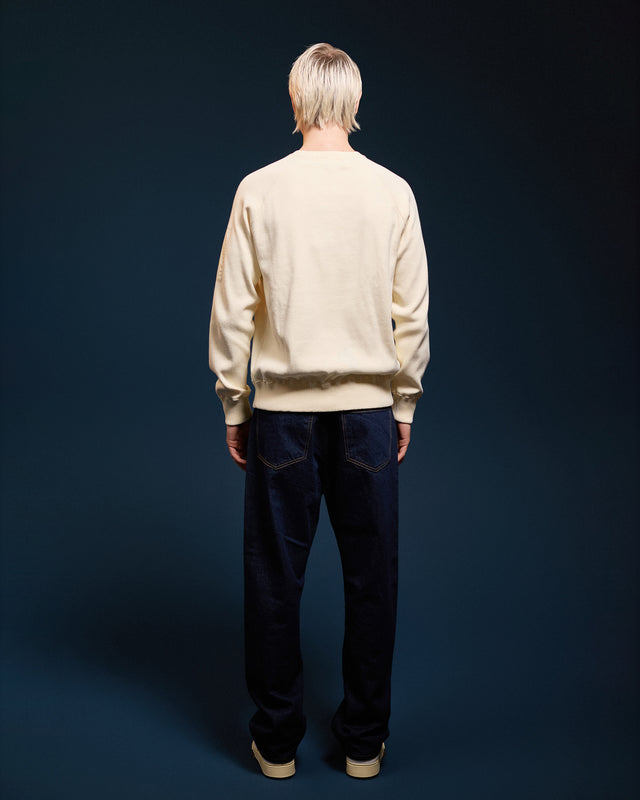 COTTON KNIT CREWNECK SWEATER