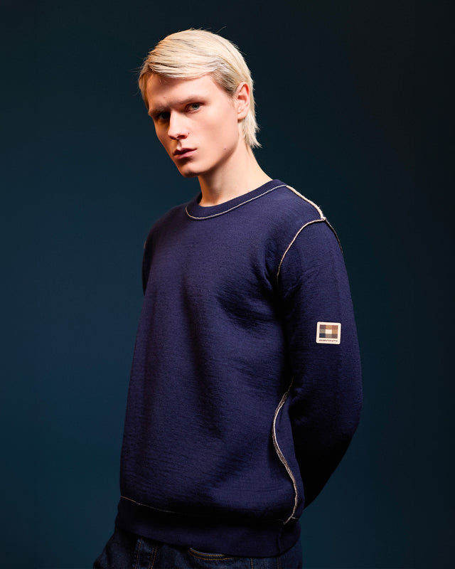 REVERSIBLE WOOL SWEATER