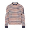 CHECK CREWNECK STRETCH FLEECE